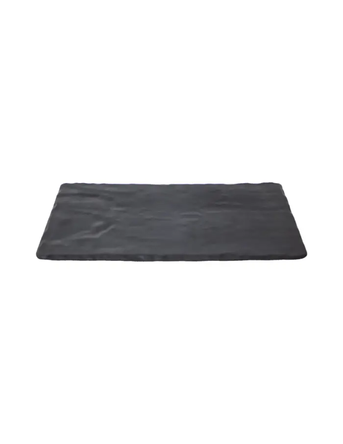 Plato de melamina rectangular negro de 16.5x30x1.3cm - Image 2