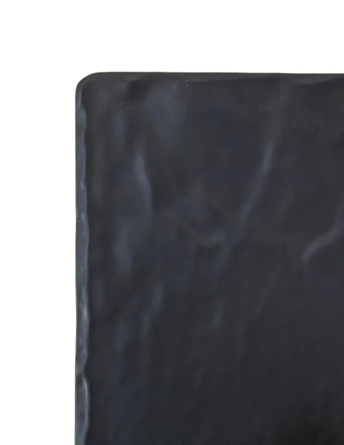 Plato de melamina rectangular negro de 16.5x30x1.3cm - Image 3