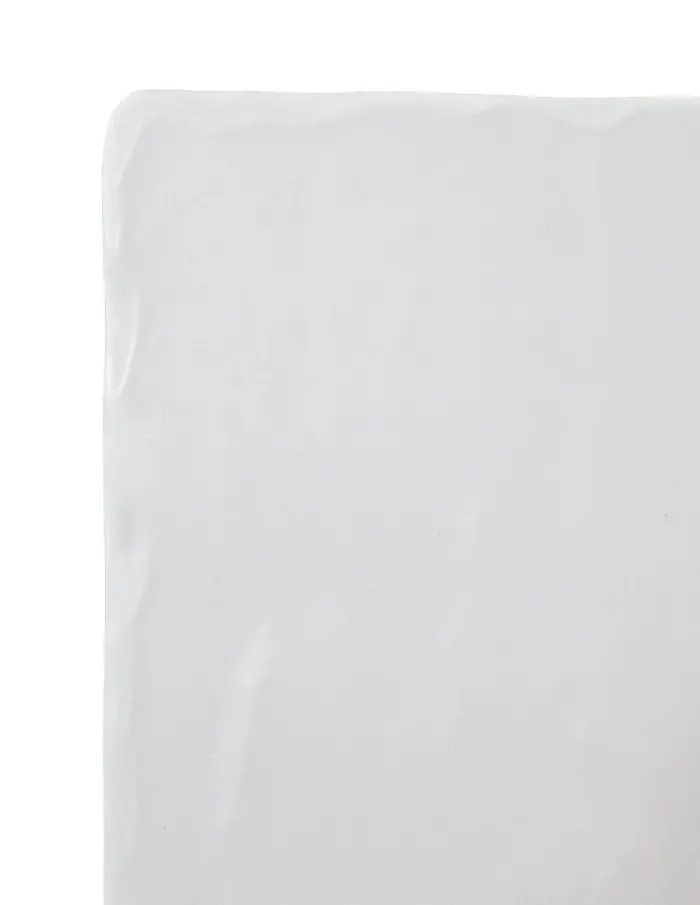 Plato de melamina rectangular blanco de 16.5x30x1.3cm - Image 3