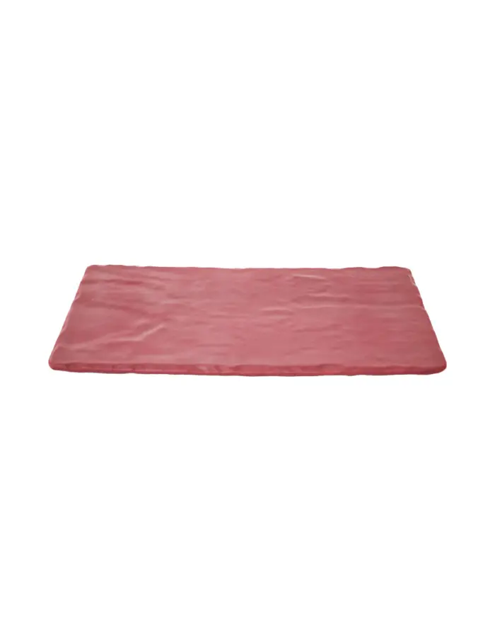 Plato de melamina rectangular rojo de 16.5x30x1.3cm - Image 2