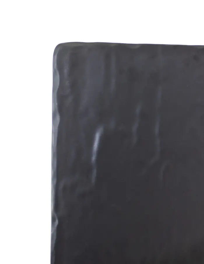 Plato de melamina rectangular negro de 26x32x1.3cm - Image 3