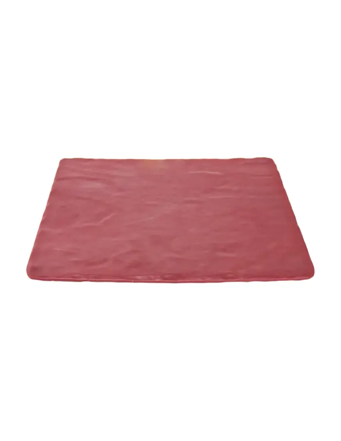 Plato de melamina rectangular rojo de 26x32x1.3cm - Image 2