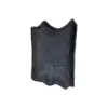 Plato de melamina diseño hoja negro de 18x27.5x5cm - Image 2