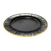 Plato de metal negro tejido con orilla dorada de 1.5x35.5cm - Image 2