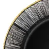 Plato de metal negro tejido con orilla dorada de 1.5x35.5cm - Image 3