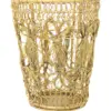 Candelabro de metal tejido dorado de 11.5x9.5cm - Image 2