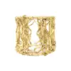 Servilletero de metal tejido dorado de 4x6cm - Image 2