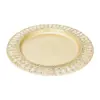 Plato de metal tejido dorado de 1.5x36cm - Image 2