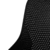 Silla de plástico negra con diseño de puntos de 59x76x82cm - Image 3