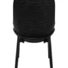 Silla de plástico negra con diseño de puntos de 59x76x82cm - Image 4