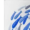 Cuadro diseño peces en circulos en tonos azules de 57x2.5x57cm - Image 2