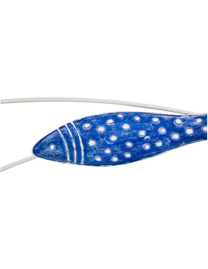 Cuadro de metal diseño peces azules de 60x3x60cm - Image 2