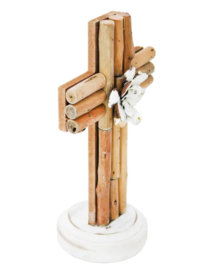 Cruz de mesa de madera de 13x9x22.5cm - Image 2