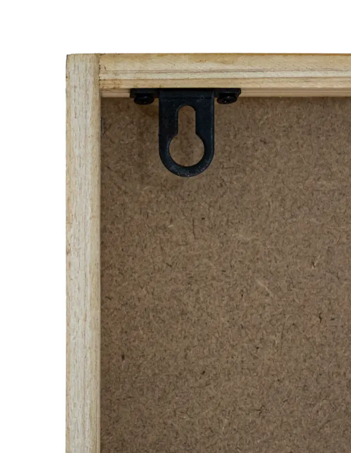 Cuadro de madera diseño tejido natural tonos azul de 30x3x80cm - Image 3