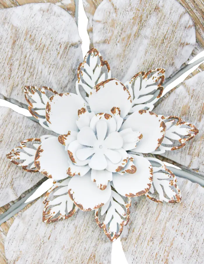 Flor de metal para pared de 27x4x23.5cm - Image 3