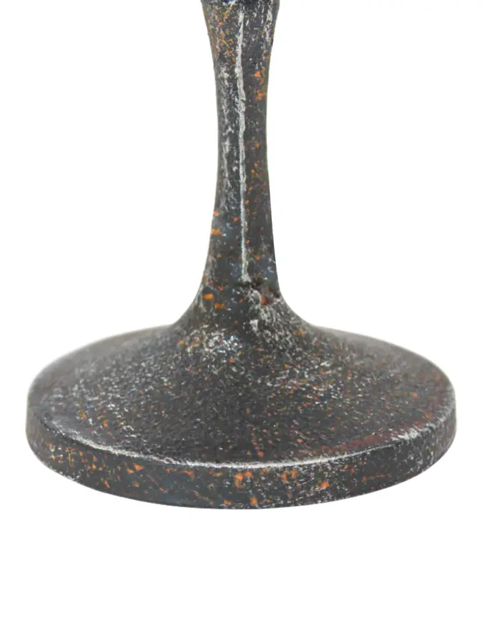 Capelo de vidrio con base de metal de 13.5x13.5x12.3x29cm - Image 3