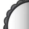 Espejo redondo de madera con la orilla negra de 70.5x3x70.5cm - Image 2