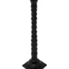 Candelabro de madera negro de 10x10x42cm - Image 2