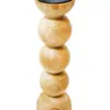 Candelabro de madera natural de 12x12x37cm - Image 2
