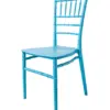Silla de plástico azul - Image 2
