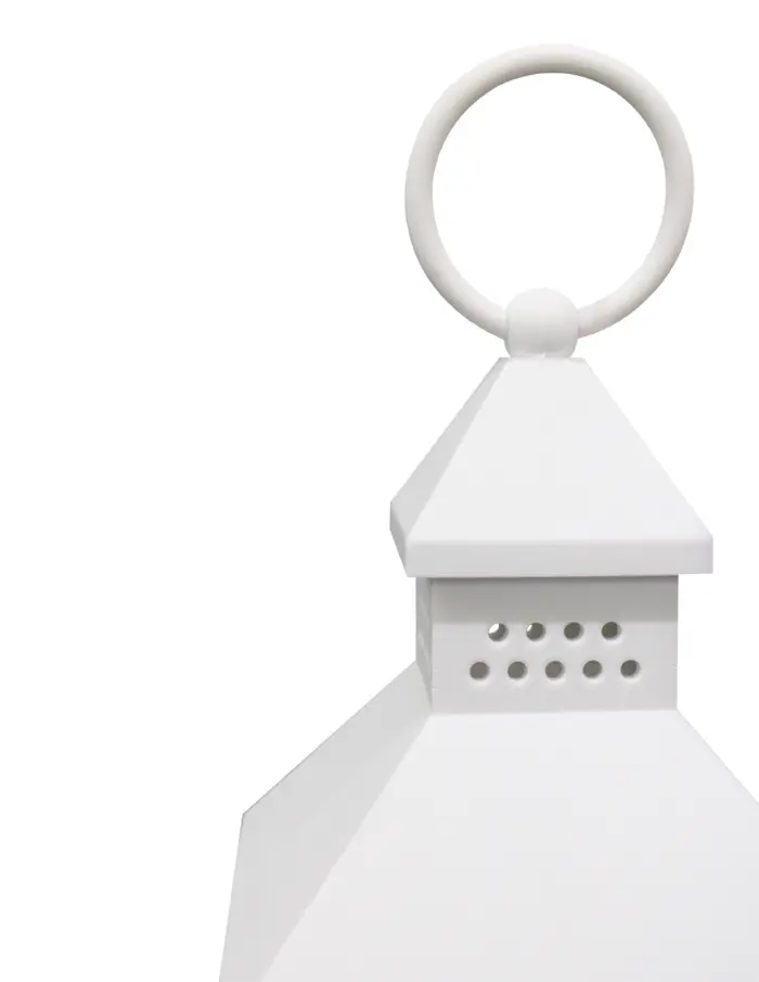 Linterna blanca con vela - Image 3