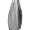 Florero de acero inoxidable plateado mate de 37x10x42cm - Image 2
