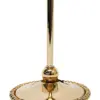 Candelabro de metal dorado con cilindro de vidrio de 12x12x29cm - Image 3
