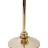 Candelabro de metal dorado con barras de vidrio de 10x10x27cm - Image 2