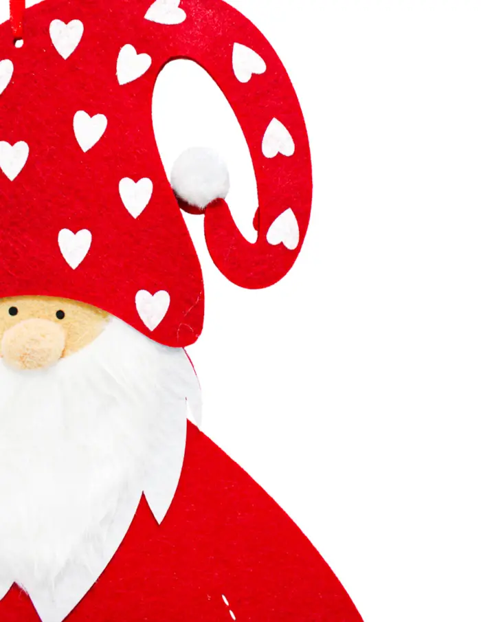 Calendario de Papá Noel de fieltro de 39x95cm - Image 3