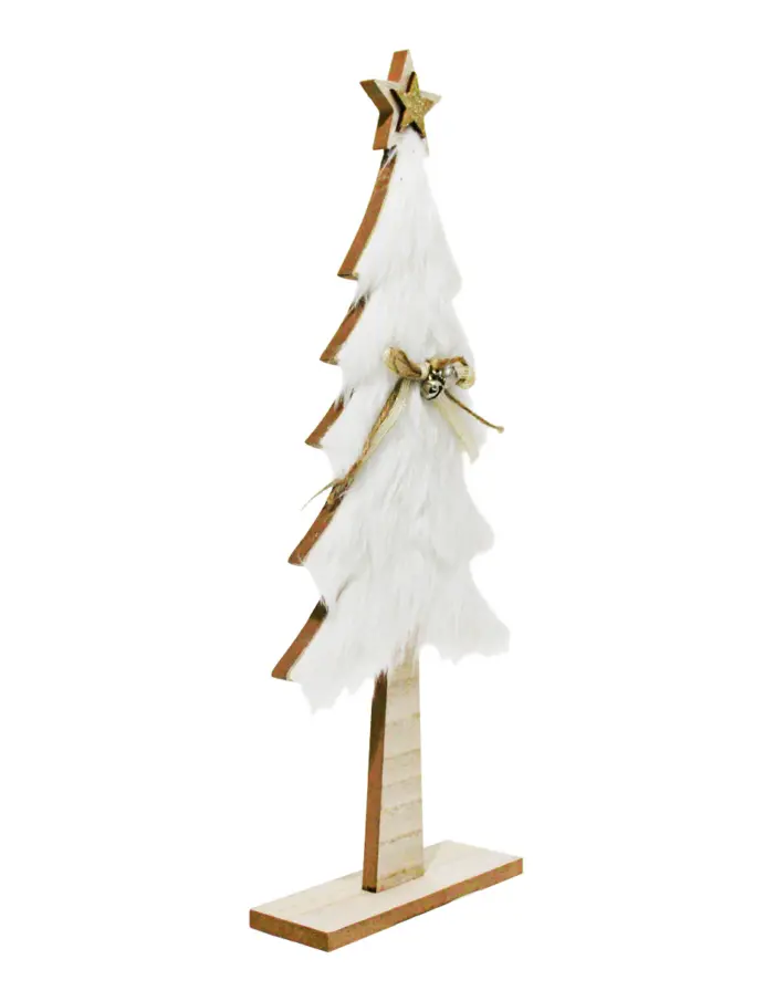 Árbol de madera con peluche base y luz LED de 16.5x41x5cm - Image 2