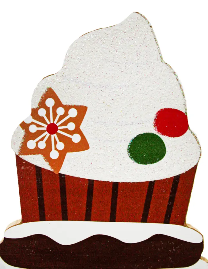 Soldado de madera con paleta en mano de 16x38.5x6cm - Image 4