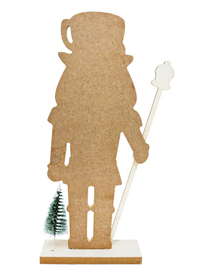 Soldado de madera con taza en cabeza de 23x38x7cm - Image 3