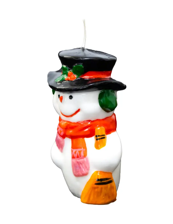 Vela diseño muñeco de nieve de 9.5x14cm - Image 2