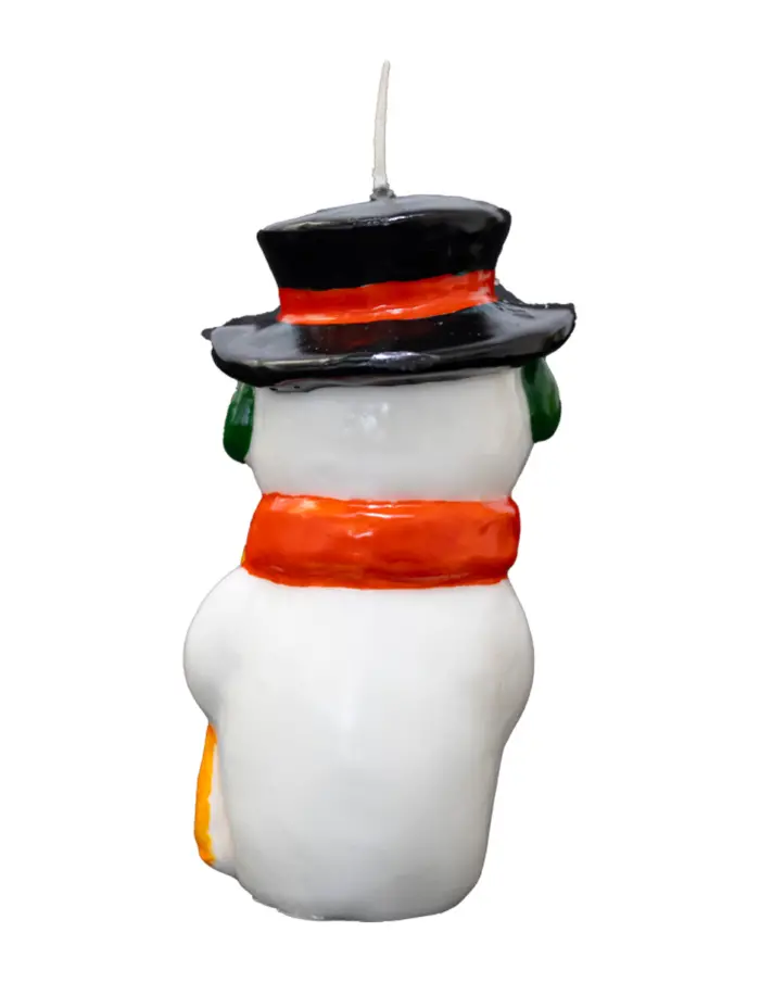 Vela diseño muñeco de nieve de 9.5x14cm - Image 3