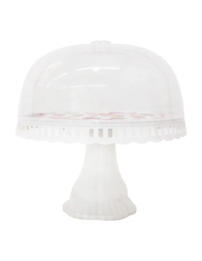 Pastelero blanco en base estampada con tapa de 33x38cm - Image 2