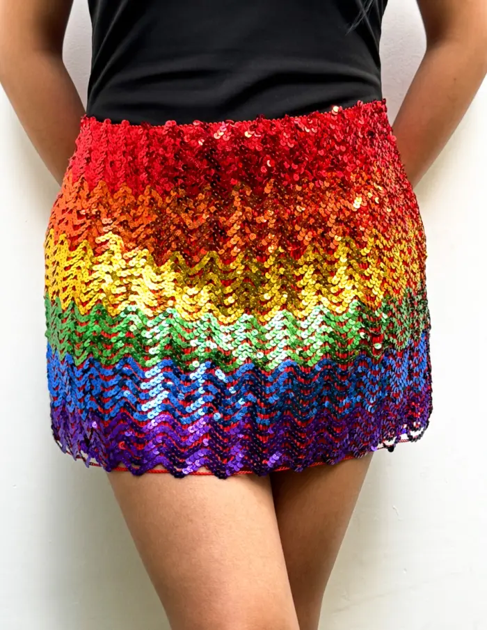 Falda corta de lentejuelas - Image 2