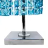 Lámpara de mesa con cuentas azules de 16.5x16.5x62cm - Image 4