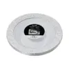 Juego de 6 bowl blancos con orilla plateada de plastico de 18cm - Image 2