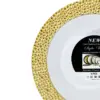 Juego de 6 bowl blancos con orilla dorada de plastico de 18cm - Image 3