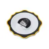 Juego de 6 bowl blancos con orilla ondulada negra con dorado de plastico de 17cm - Image 2