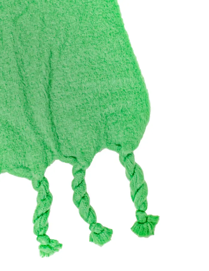 Chal de invierno liso verde de 40x190x1cm - Image 3