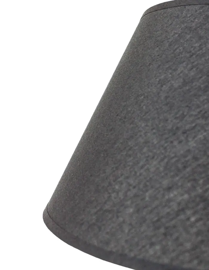 Lámpara de mesa de cerámica con base diseño rostro de color negro de 25x25x36.5cm - Image 4