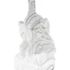 Lámpara de mesa blanca con base diseño escultura blanco de 25x25x41cm - Image 3