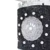 Lámpara de mesa de cerámica negra con base y perlas de 24.5x24.5x37cm - Image 2
