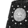 Lámpara de mesa de cerámica negra con base y perlas de 24.5x24.5x37cm - Image 3