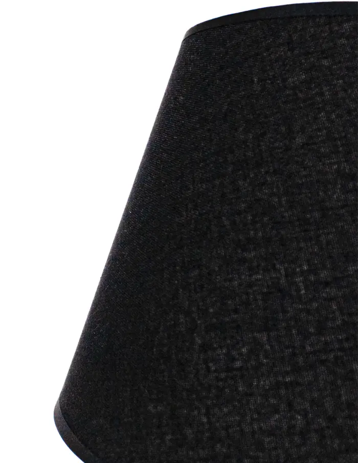 Lámpara de mesa de metal negro con pantalla de 27.5x27.5x43cm - Image 3