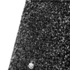 Lámpara de mesa de cerámica diseño piedras brillosas de color negro de 24.5x24.5x39cm - Image 4