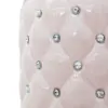 Lámpara de mesa de cerámica diseño rosa con detalles brillosos de 16x16x33.8cm - Image 2