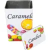 Caja metálica diseño mixtos de frutos dulces y pastas de 8x12x19cm - Image 4