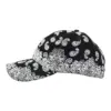Gorra negra con mandalas blancas - Image 2